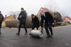 Dr. Nagy István országgyűlési képviselő Jánossomorján - Tó és Hanság utca átadása 2018.01.14. (7