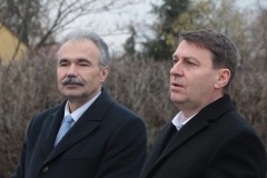 Dr. Nagy István országgyűlési képviselő Jánossomorján - Tó és Hanság utca átadása 2018.01.14.