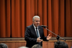 Lakossági fórum Jánossomorja, Jakab István a MAGOSZ elnöke, az Országgyűlés alelnöke