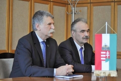 sajtótájékoztató Mosonmagyaróvár - Nagy István Fidesz-KDNP országgyűlési képviselőjelölt, Kövér László, az Országgyűlés elnöke