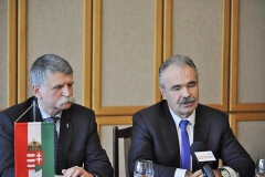 sajtótájékoztató Mosonmagyaróváron - Nagy István Fidesz-KDNP országgyűlési képviselőjelölt, Kövér László, az Országgyűlés elnöke