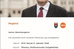 lakossági fórum Öttevény - Dr. Nagy István országgyűlési képviselő
