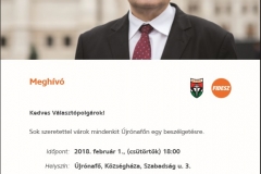 lakossági fórum Újrónafő - Dr. Nagy István országgyűlési képviselő