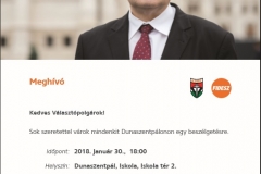 lakossági fórum Dunaszentpál - Dr. Nagy István országgyűlési képiselő