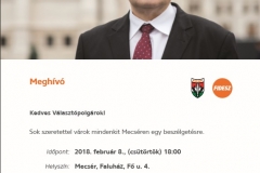 lakossági fórum Mecsér - Dr. Nagy István országgyűlési képviselő