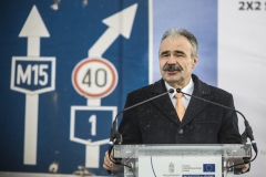 Dr. Nagy István országgyűlési képviselő, FM államtitkár - M15-ös út bővítés - alapkőletétel 2018.02.08.