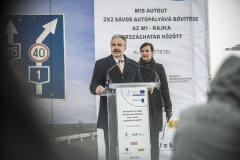 Dr. Nagy István országgyűlési képviselő, FM államtitkár - M15-ös út bővítés - alapkőletétel 2018.02.08.