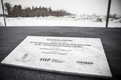 M15-ös út bővítés - alapkőletétel 2018.02.08.