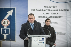 Pántya József, M15-ös úr bővítése, alapkőletétel
