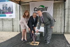 Nagy István agrárminiszter a Cargill Takarmány Zrt. új pápai takarmányüzemének alapkőletételén