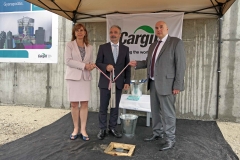 Nagy István agrárminiszter a Cargill Takarmány Zrt. új pápai takarmányüzemének alapkőletételén