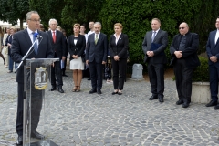 Szent László Nap - megemlékezés, koszorúzás Mosonmagyaróvár - Nagy István miniszter