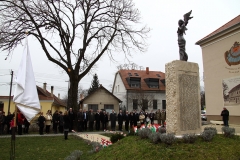 Lébény március 15. koszorúzás