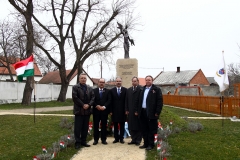 Lébény március 15. koszorúzás