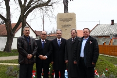 Lébény március 15. koszorúzás