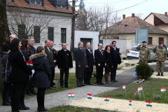 Lébény március 15. koszorúzás